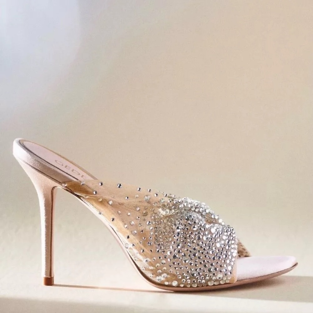 Gedebe Mariel Tulle Crystal Mule - Picture 3 of 12
